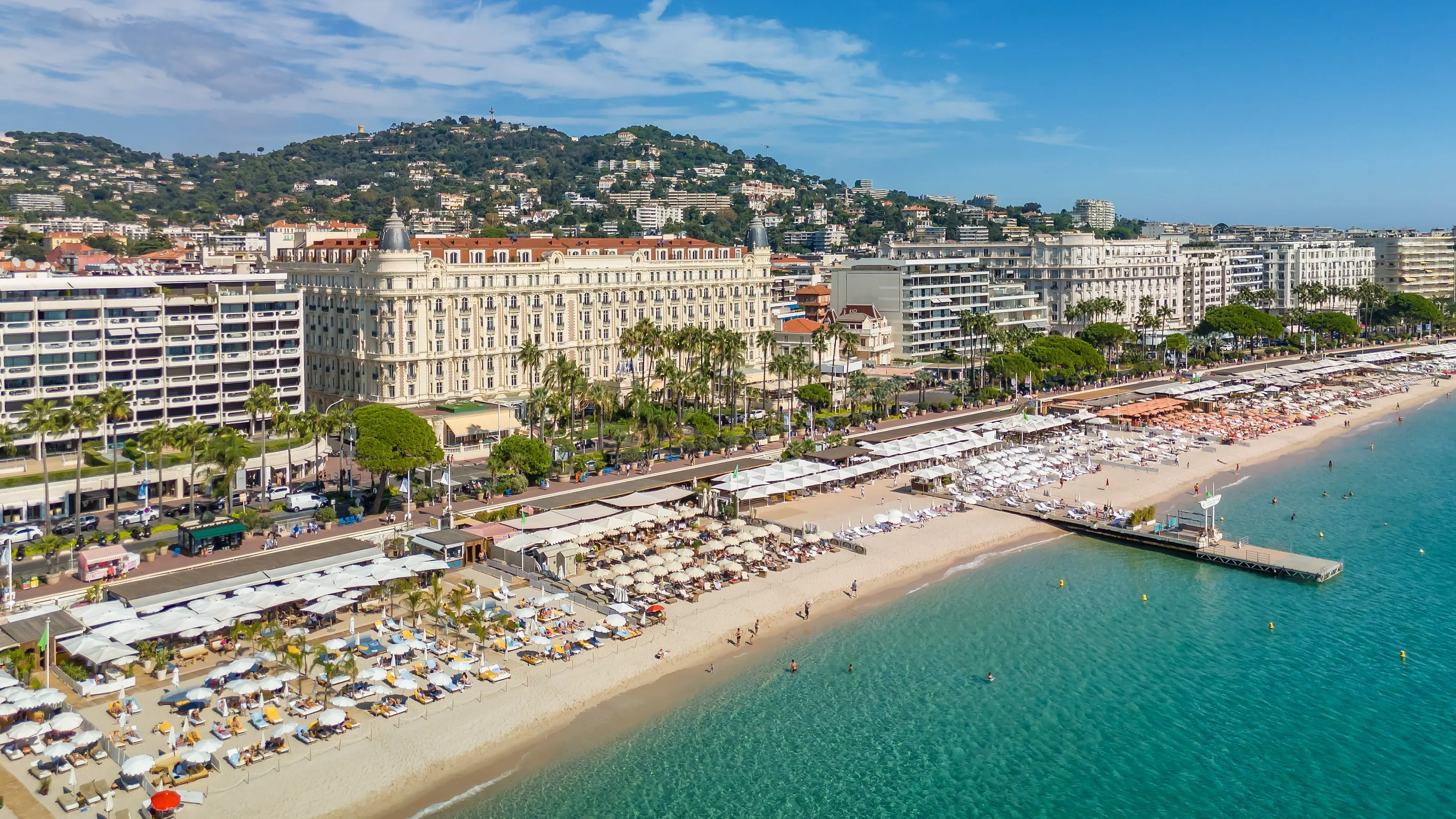 La Croisette et la baie de Cannes