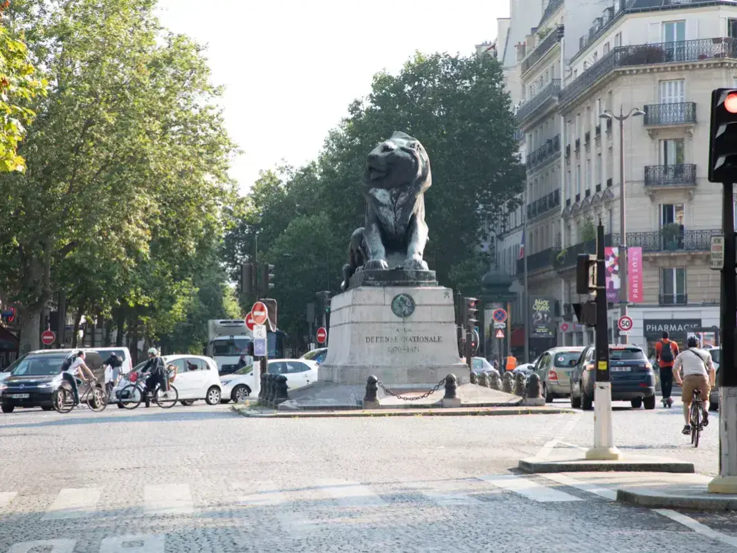 The Lion of Belfort on Place Denfert-Rochereau