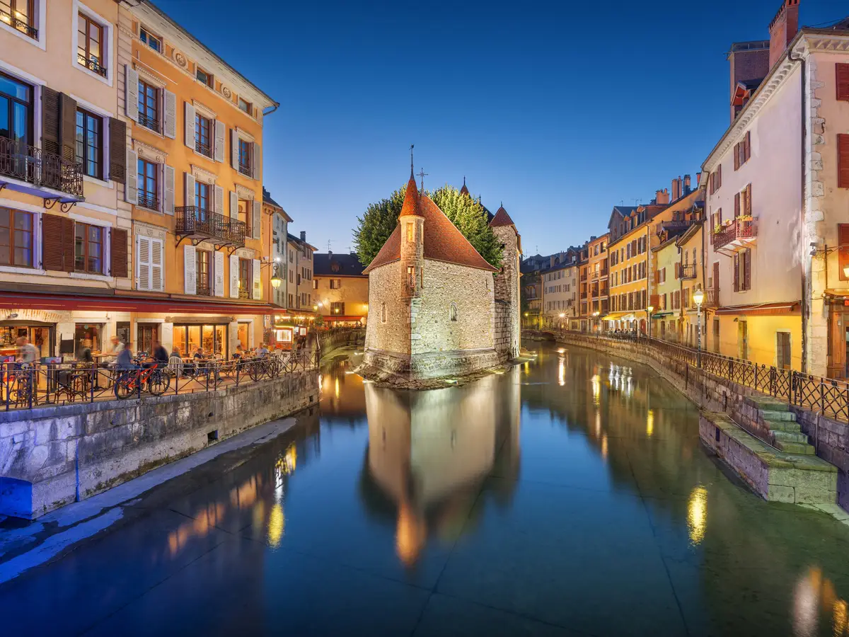 The Palais de l’Isle and the canals of Annecy