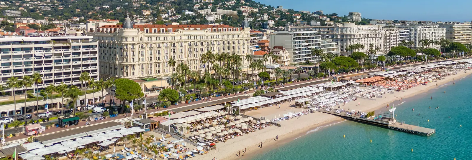 La Croisette et la baie de Cannes