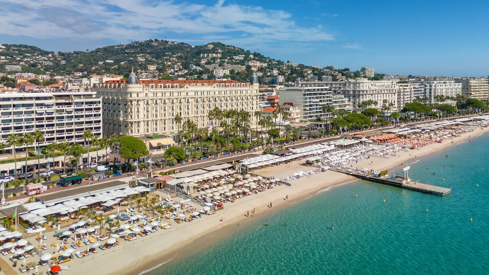 La Croisette et la baie de Cannes