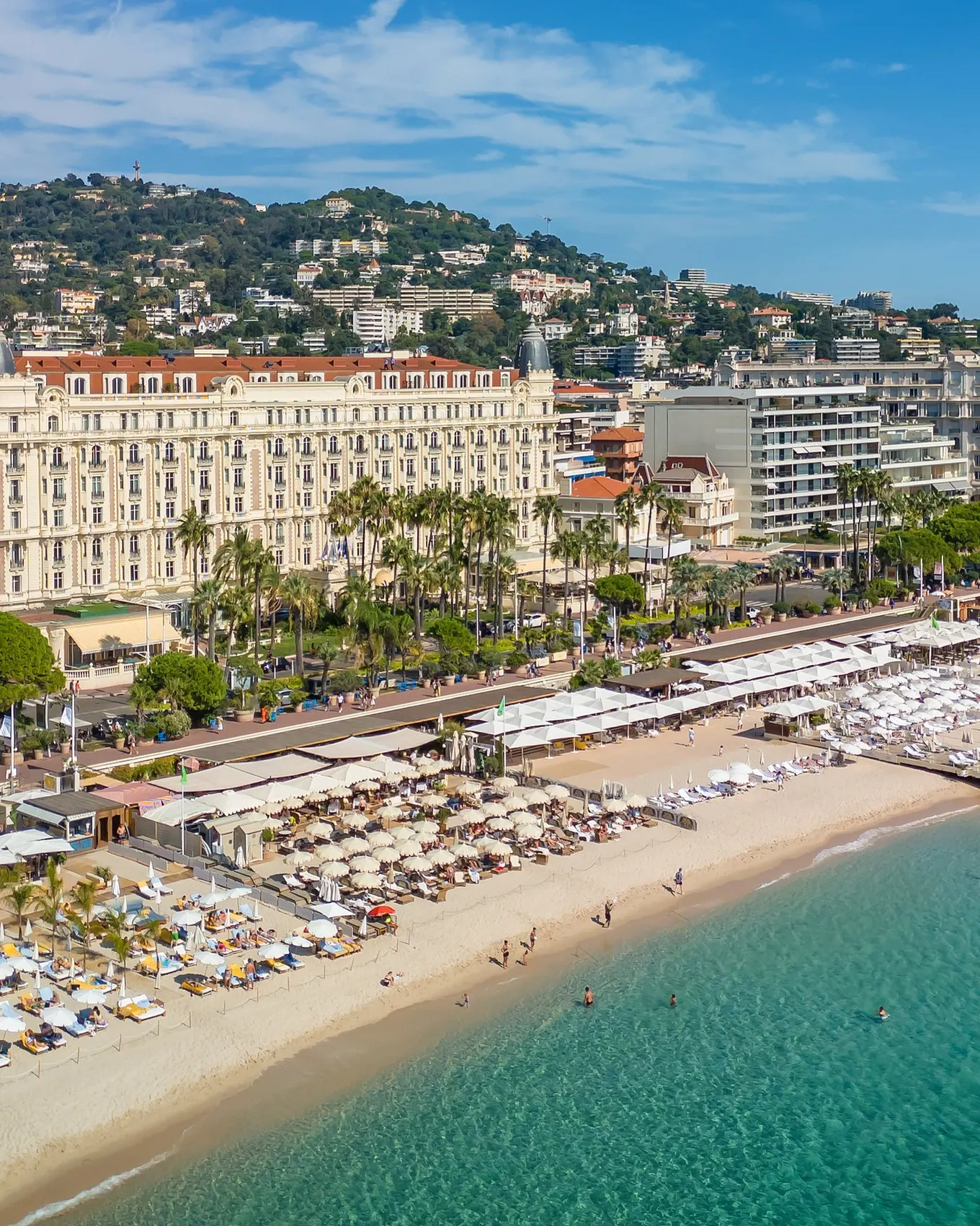 La Croisette et la baie de Cannes