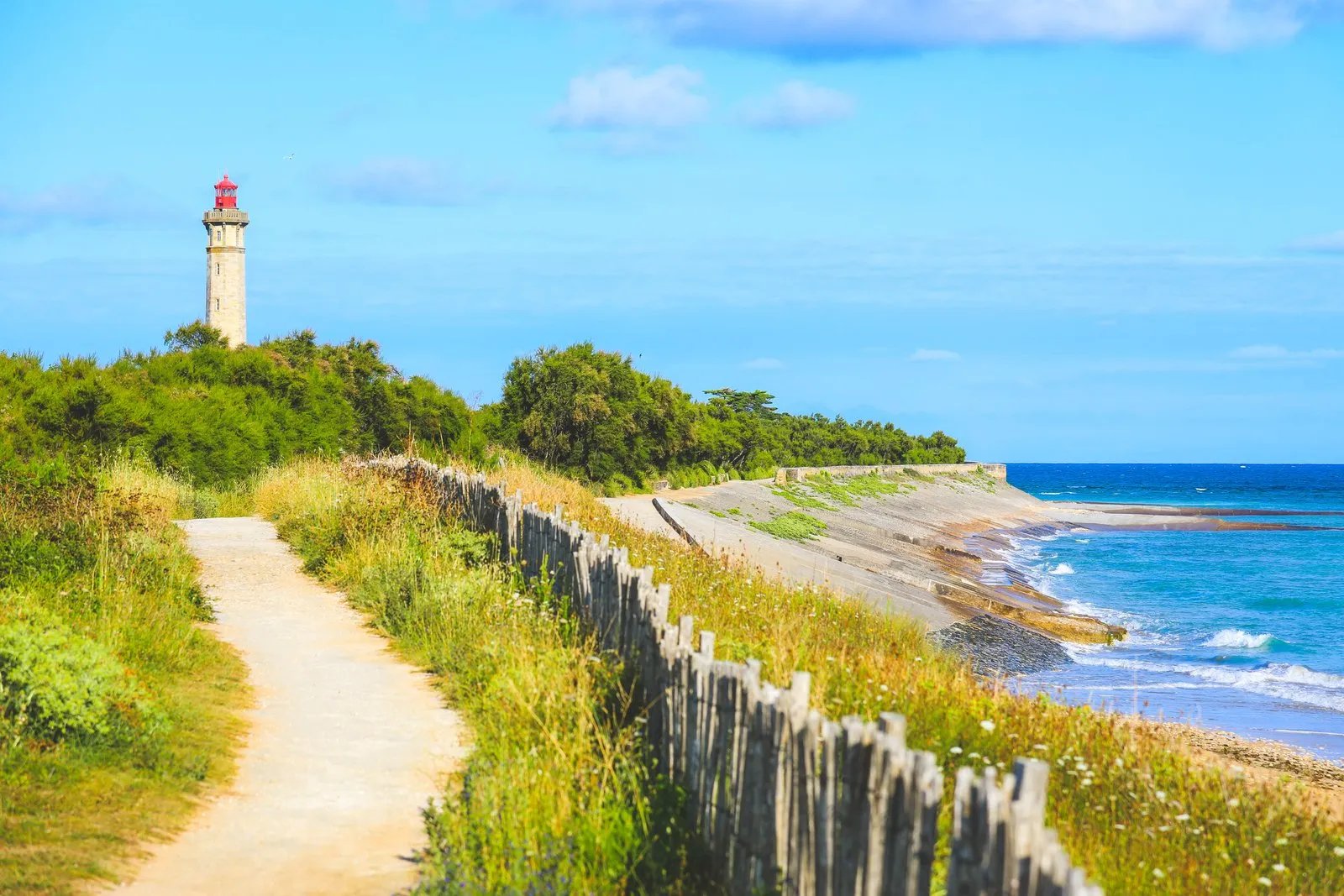 O farol das Baleines e o trilho costeiro, Île de Ré