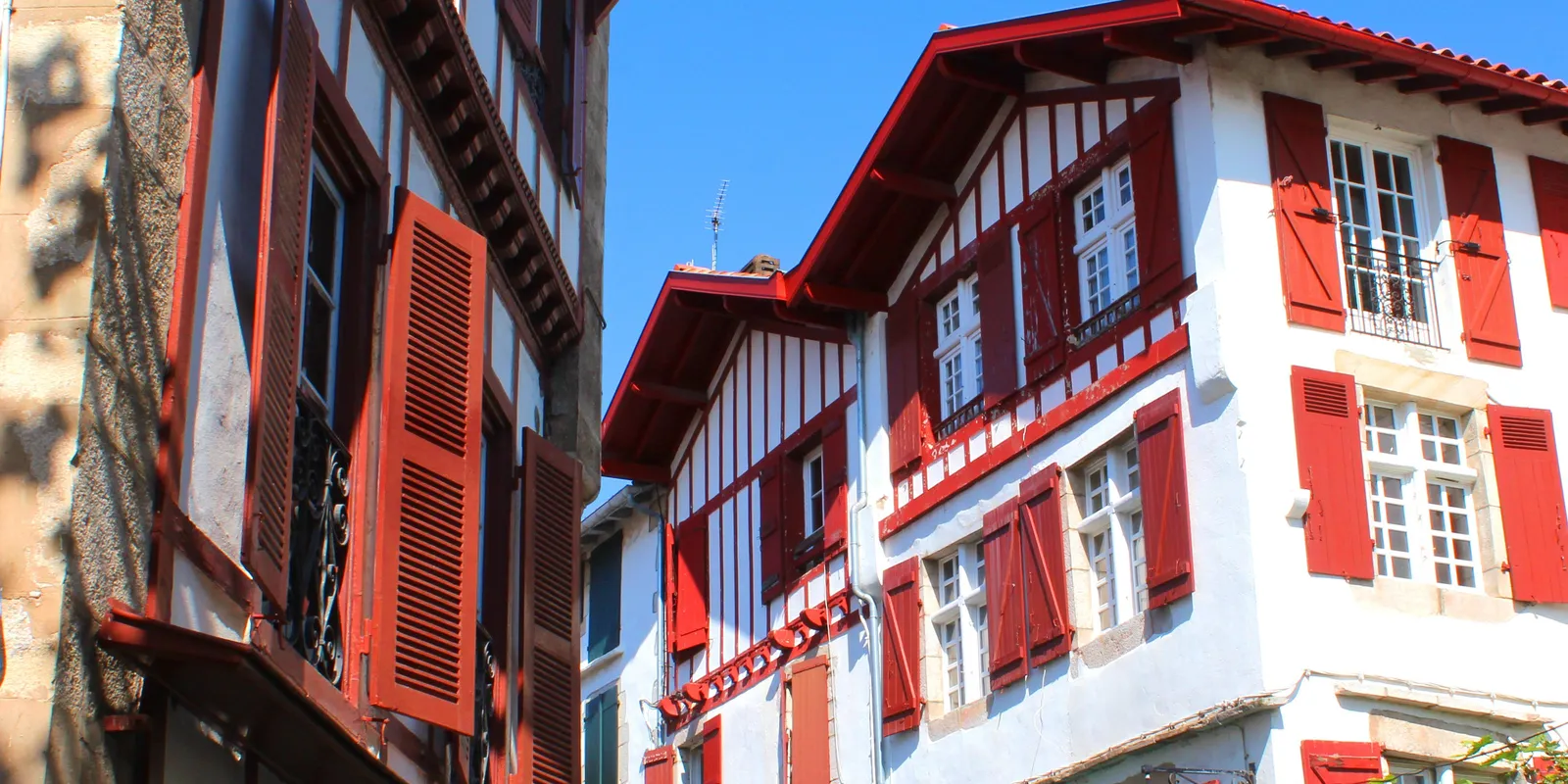 The Basque houses of central Saint-Jean-de-Luz