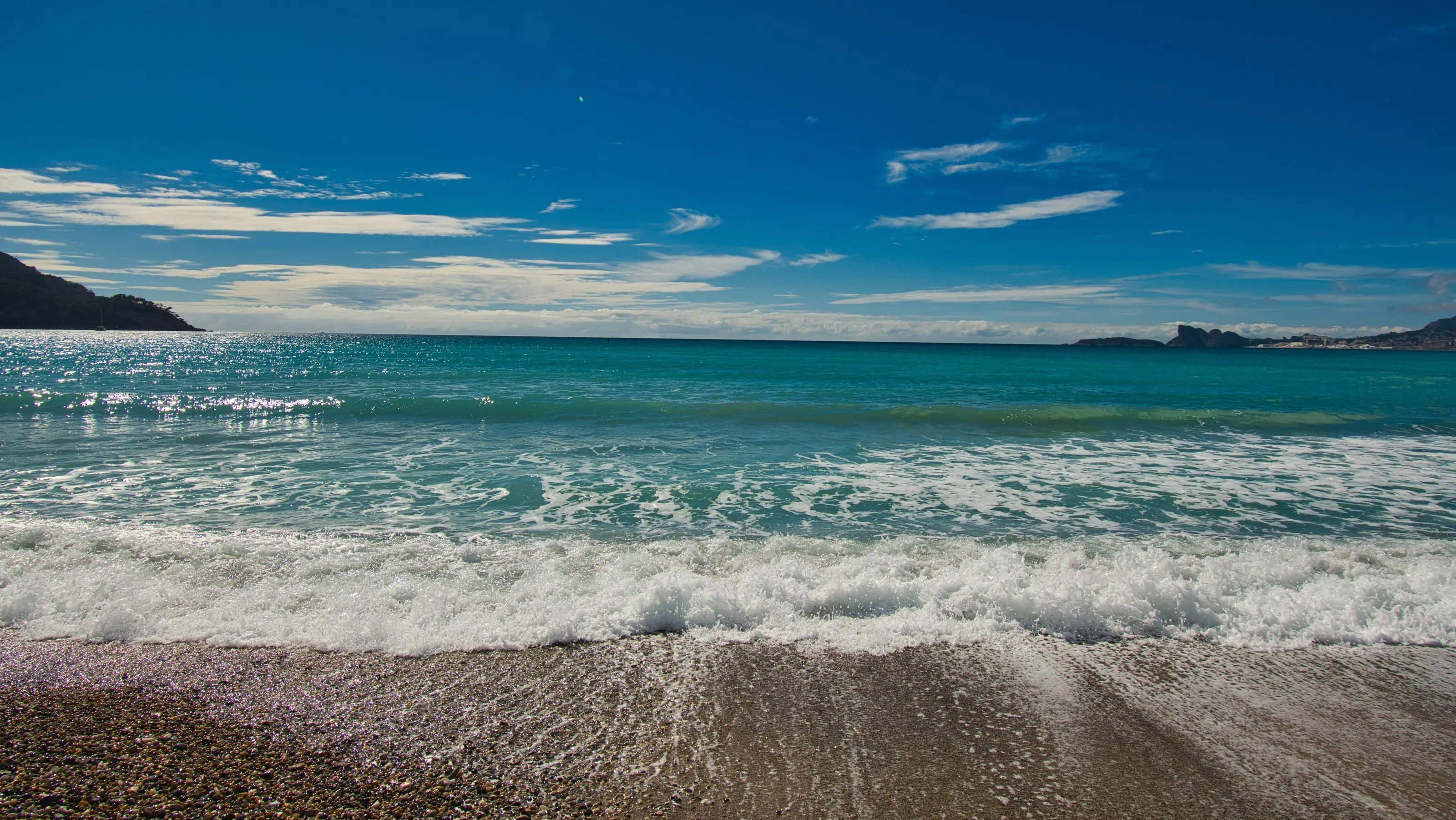 La plage des Lecques à Saint-Cyr-sur-Mer