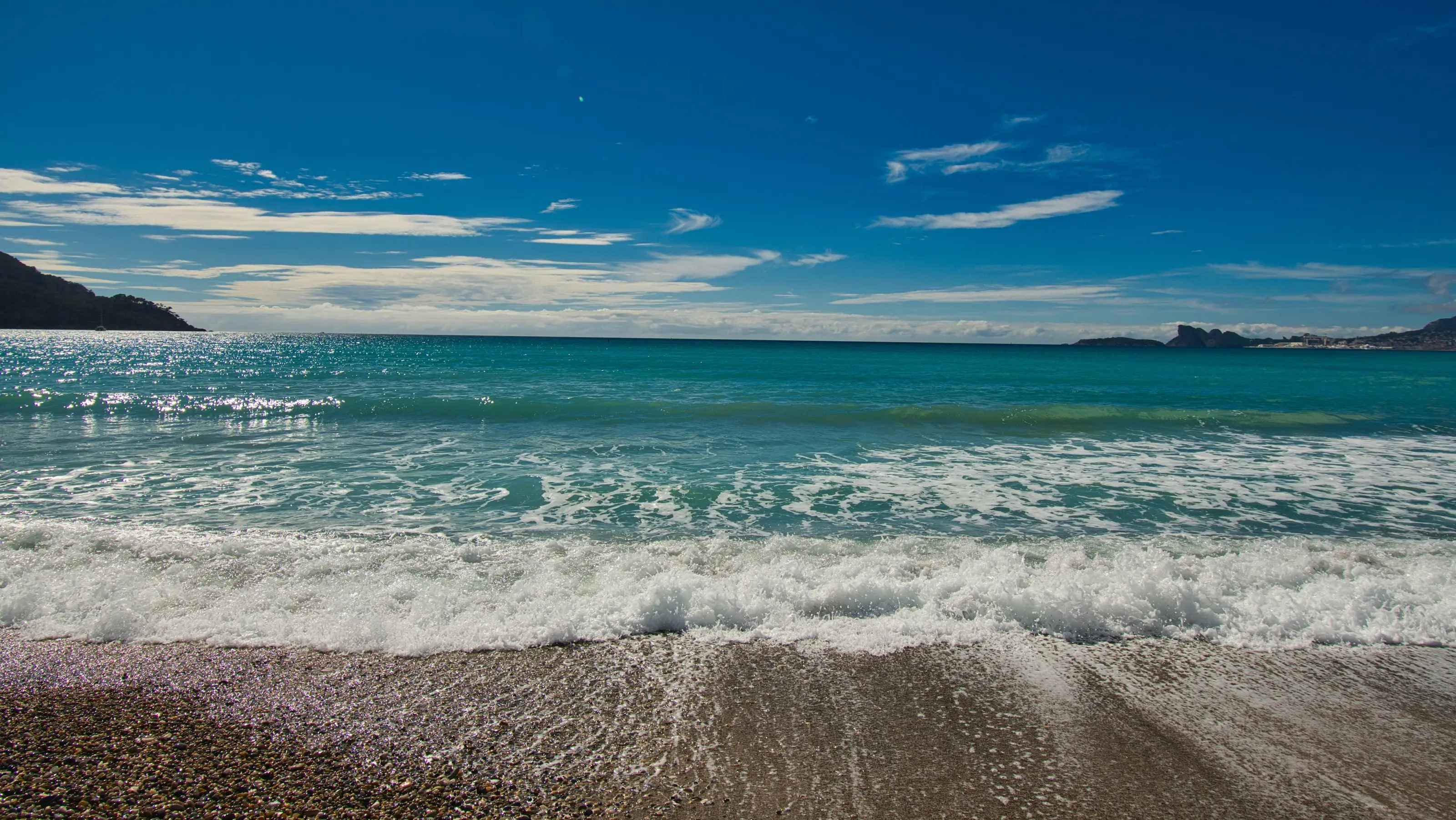 La plage des Lecques à Saint-Cyr-sur-Mer